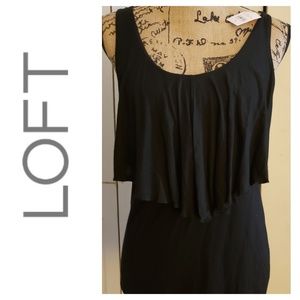 LOFT, NWT, Black Top, Really Cute Fitted, M